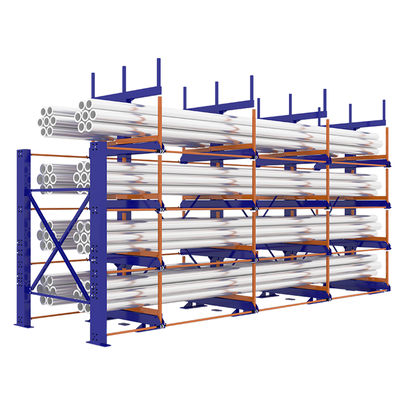 Scaffali cantilever telescopici srotolabili