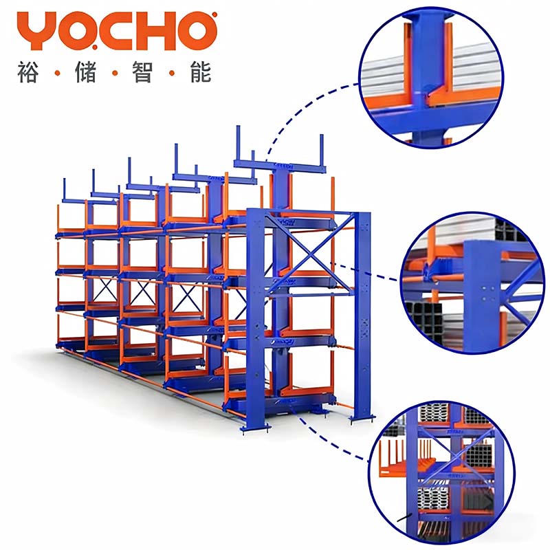 Scaffalature cantilever estraibili multistrato